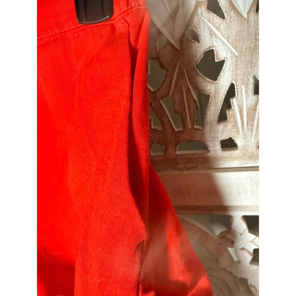 J.Crew Crewcuts Girls Red Scalloped Hem Cotton Shorts Size 14 BX060 NEW